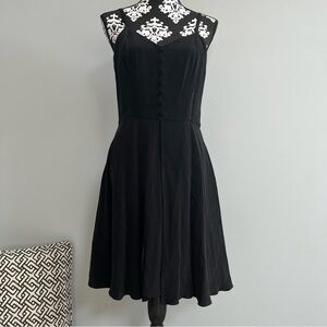 August Silk Vintage Y2K Sleeveless Babydoll Dress Size 8 Whimsigoth Moody LBD
